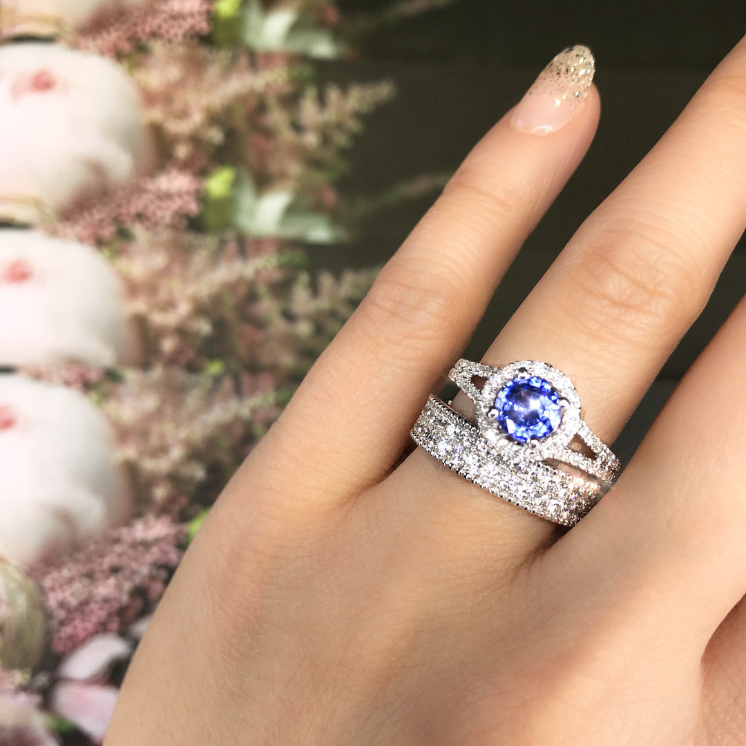 Diamond & Sapphire Rings Under $2000