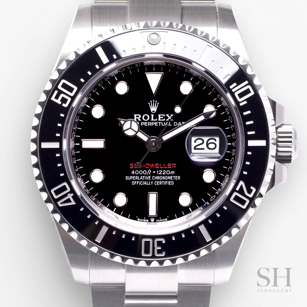 Rolex Sea-Dweller 43mm Steel Black Dial Button Markers 2023 Ref m126600-0002 (#399)