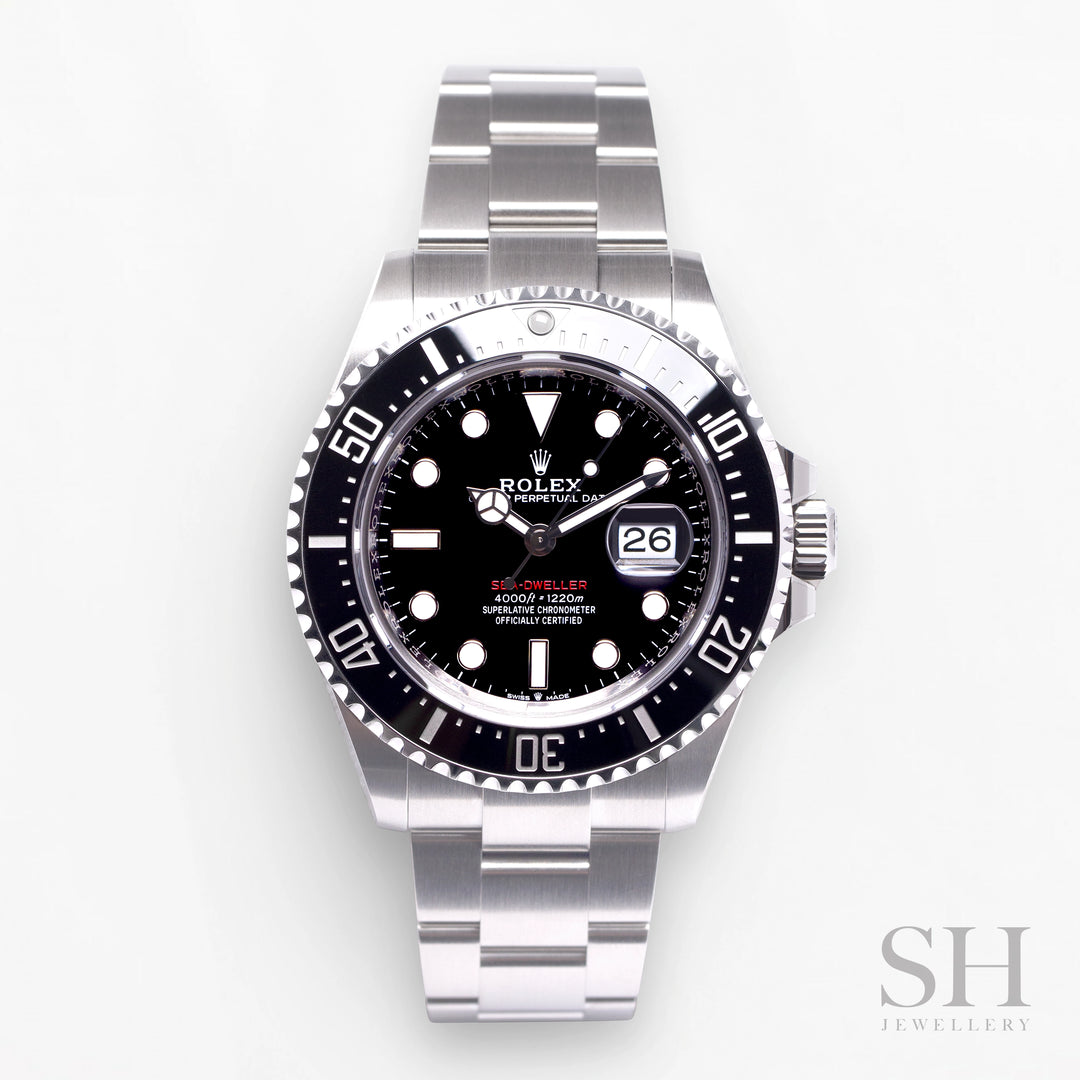 Rolex Sea-Dweller 43mm Steel Black Dial Button Markers 2023 Ref m126600-0002 (#399)