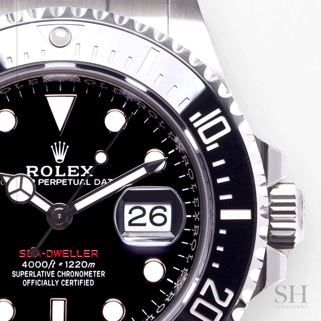 Rolex Sea-Dweller 43mm Steel Black Dial Button Markers 2023 Ref m126600-0002 (#399)