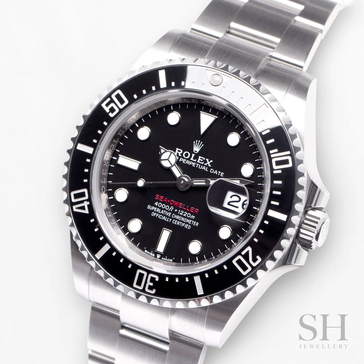 Rolex Sea-Dweller 43mm Steel Black Dial Button Markers 2023 Ref m126600-0002 (#399)