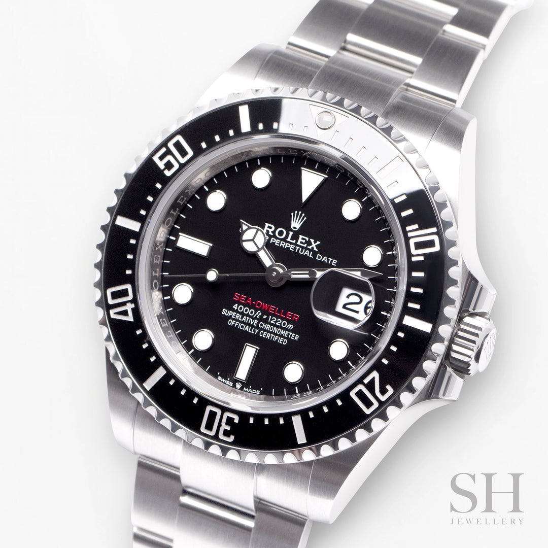 Rolex Sea-Dweller 43mm Steel Black Dial Button Markers 2023 Ref m126600-0002 (#417)