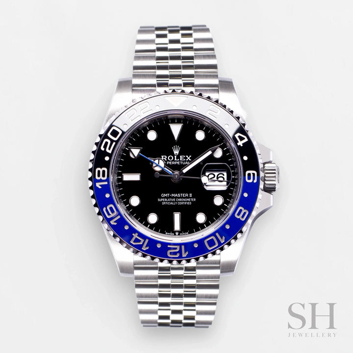 Rolex GMT-Master II 40mm 'Batgirl' Steel Black Dial Button Markers 2024 Ref m126710blnr-0002 (#825)