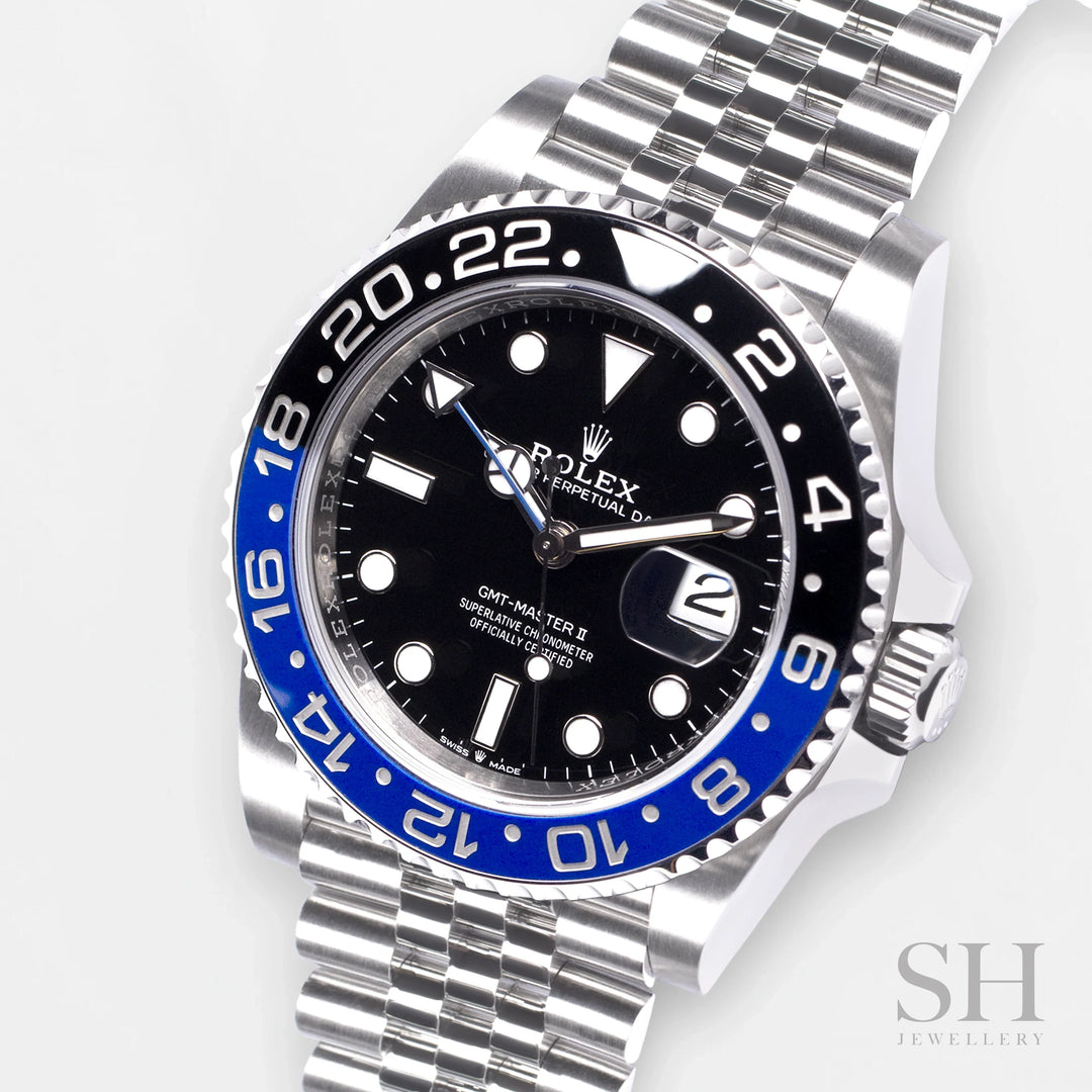 Rolex GMT-Master II 40mm 'Batgirl' Steel Black Dial Button Markers 2024 Ref m126710blnr-0002 (#681)