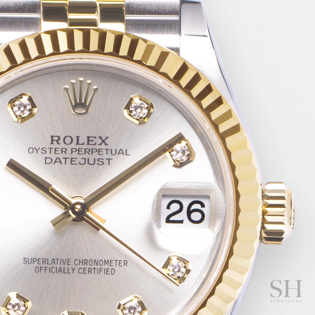 Rolex Datejust31 31mm Steel/YG Silver Dial Diamond Markers 2024 Ref m278273-0020 (#581)