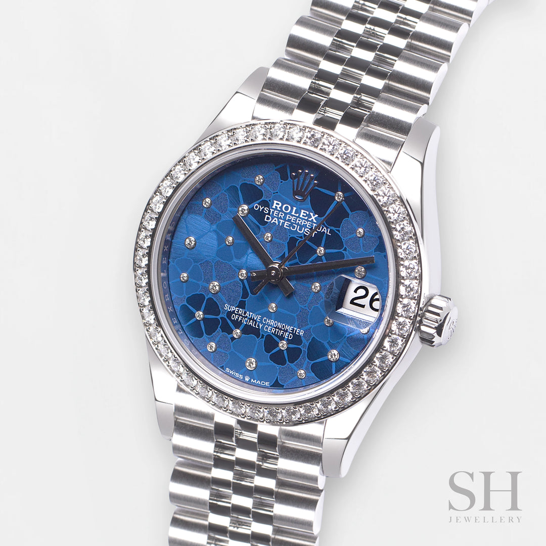 Rolex Datejust31 31mm Steel Blue Dial Diamond Markers 2023 Ref m278384rbr-0040 (#457)