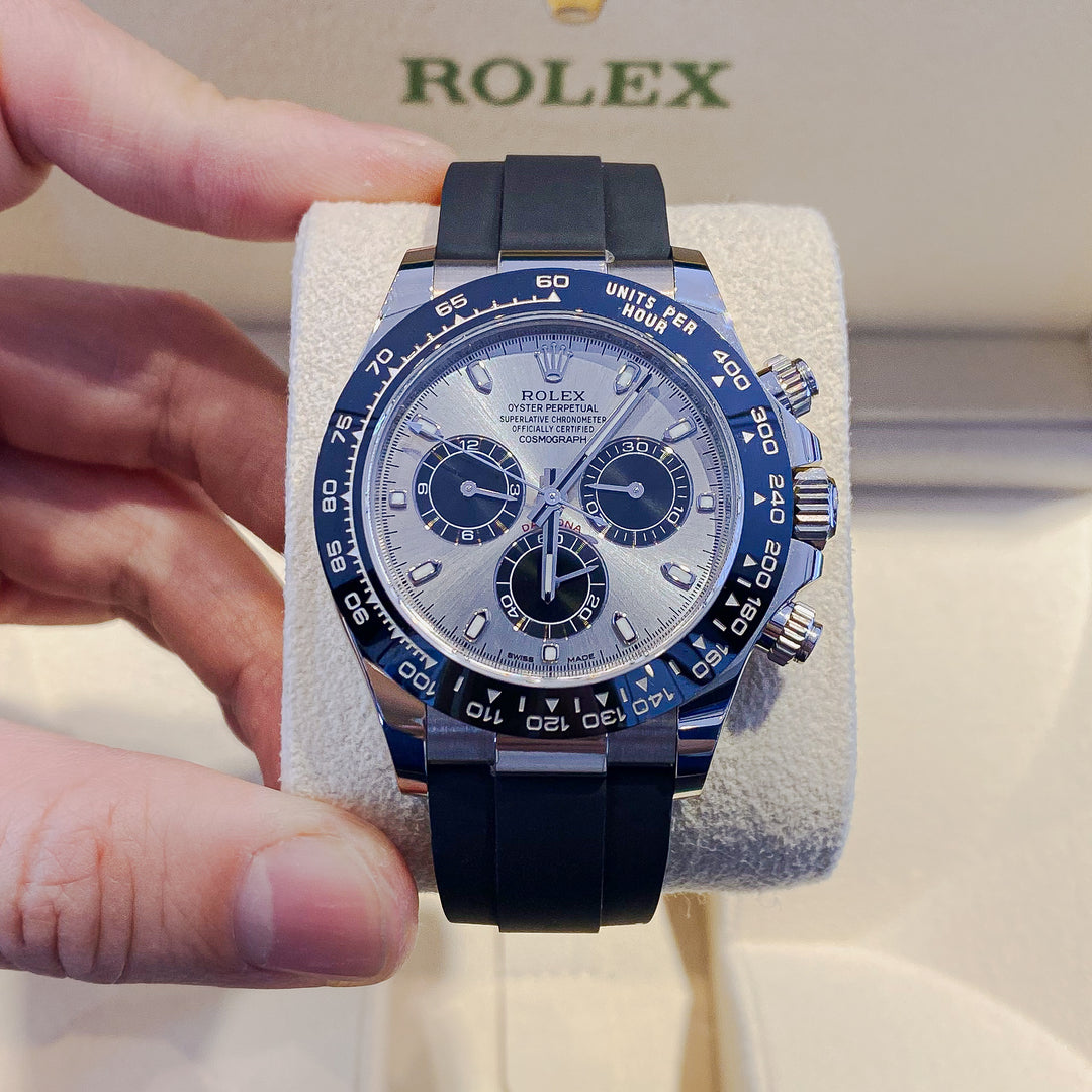 Rolex Cosmograph Daytona 40mm 'Ghost' WG Silver Dial Stick Markers 2023 Ref m126519ln-0006 (#788)