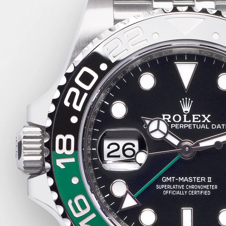 Rolex GMT-Master II 40mm 'Sprite' Steel Black Dial Button Markers 2023 Ref m126720vtnr-0002 (#468)