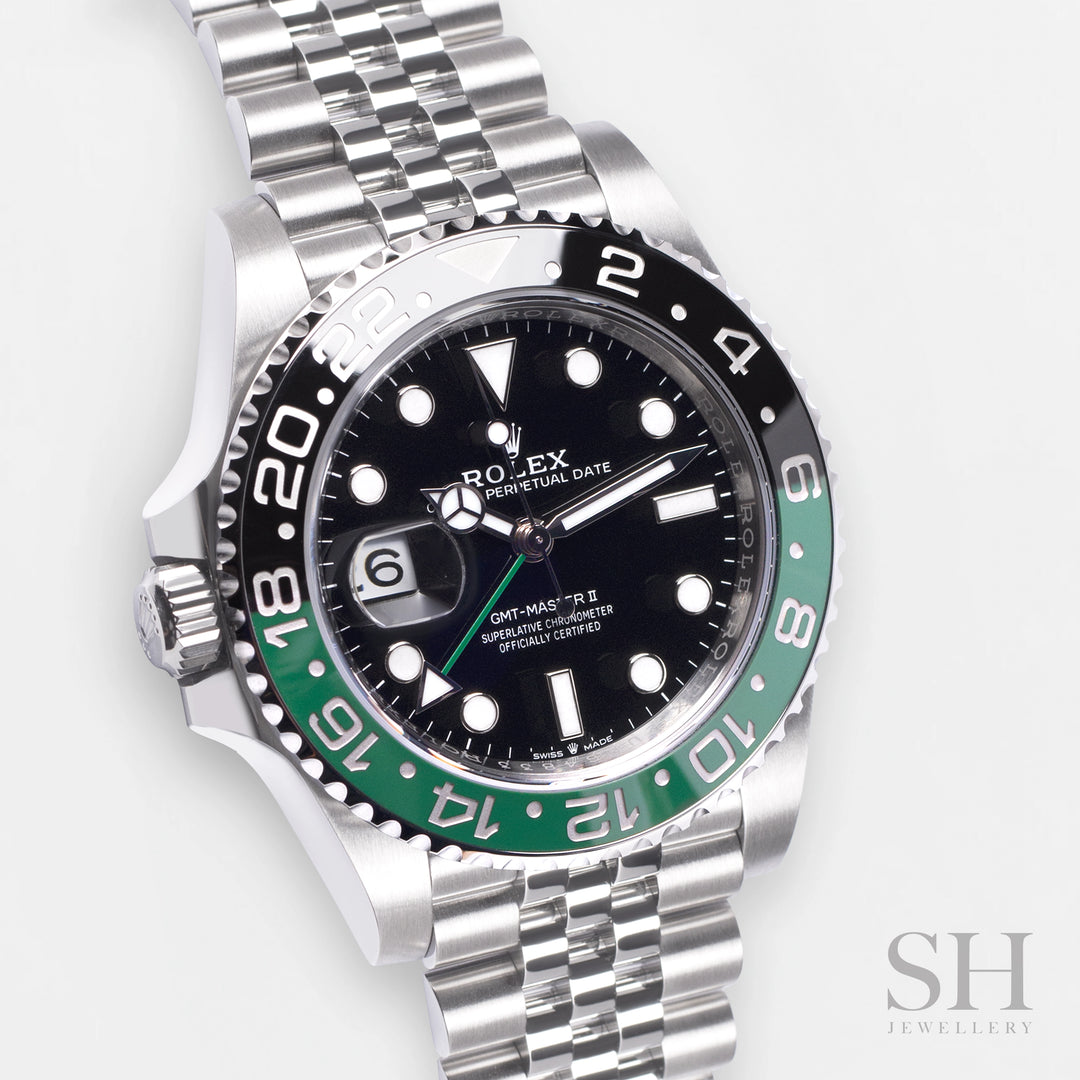 Rolex GMT-Master II 40mm 'Sprite' Steel Black Dial Button Markers 2023 Ref m126720vtnr-0002 (#468)