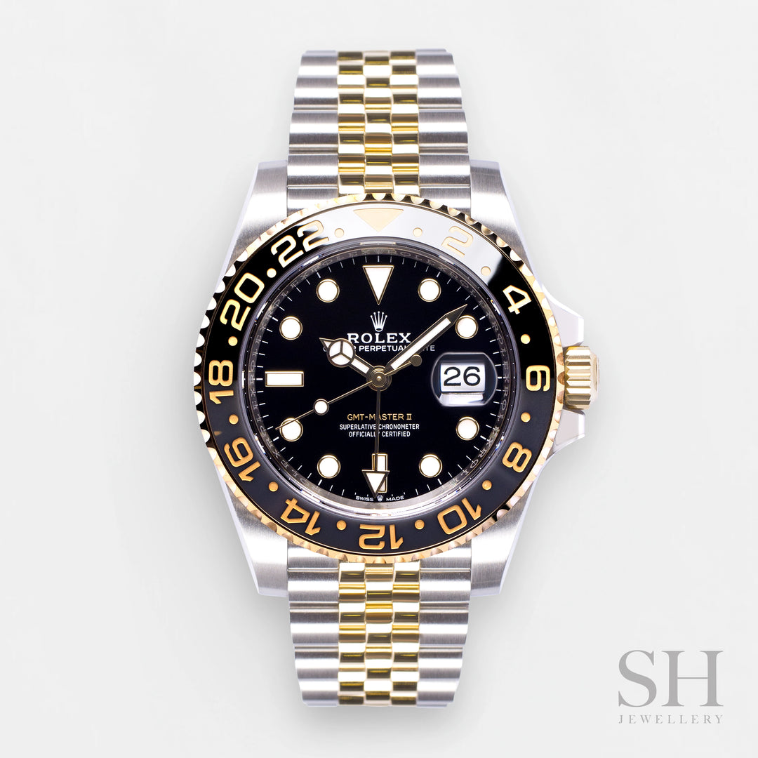 Rolex GMT-Master II 40mm 'Guinness' Steel/YG Black Dial Button Markers 2023 Ref m126713grnr-0001 (#488)