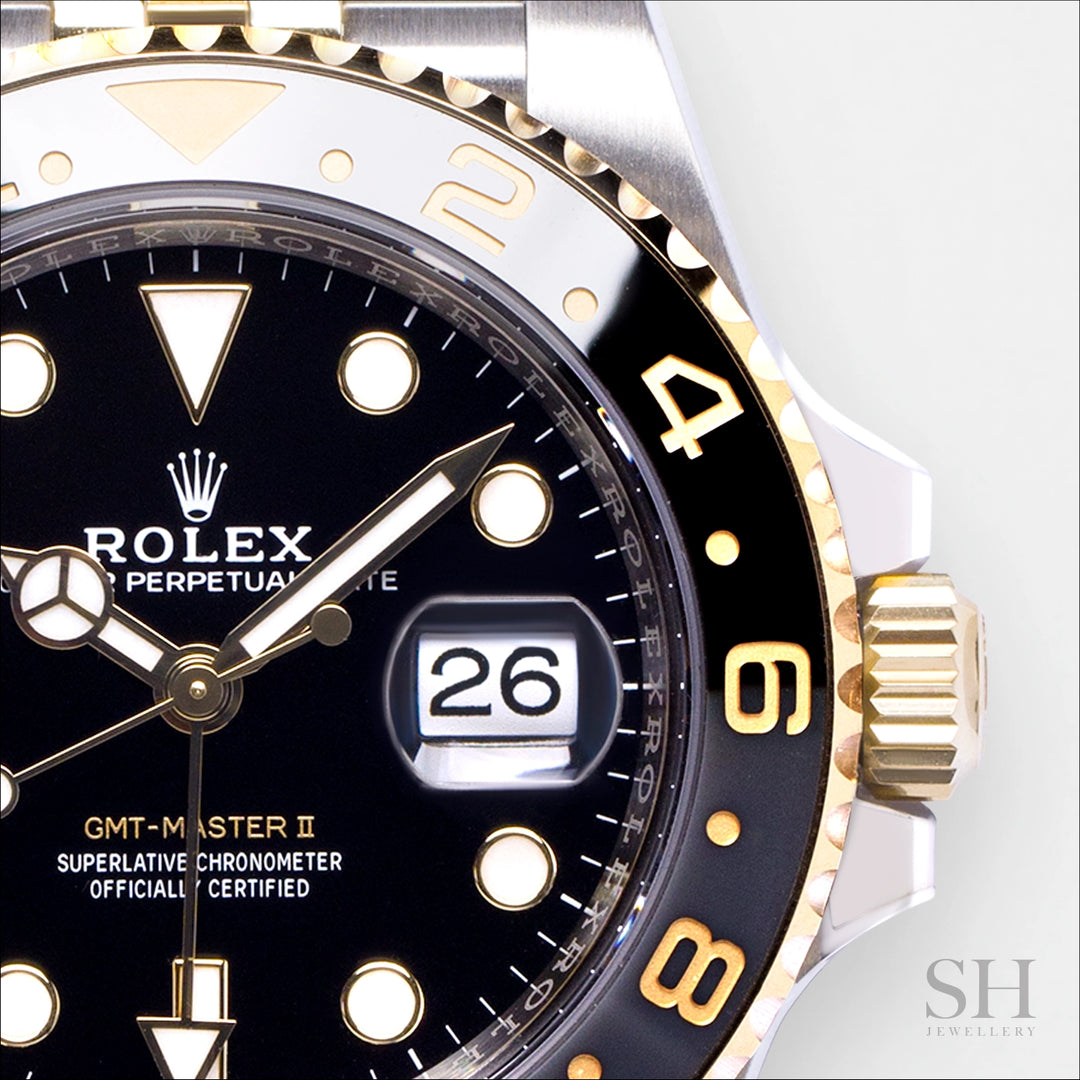 Rolex GMT-Master II 40mm 'Guinness' Steel/YG Black Dial Button Markers 2023 Ref m126713grnr-0001 (#488)