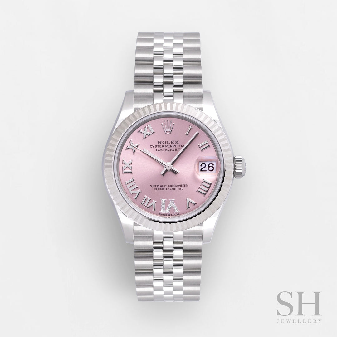 Rolex Datejust31 31mm Steel/WG Pink Dial Numeral Markers 2023 Ref m278274-0024 (#494)