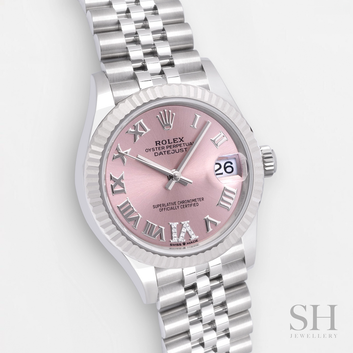 Rolex Datejust31 31mm Steel/WG Pink Dial Numeral Markers 2023 Ref m278274-0024 (#494)