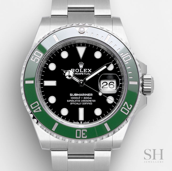 Rolex Submariner-Date 41mm 'Starbucks MK2' Steel Black Dial Button Markers 2023 Ref m126610lv-0002 (#550)