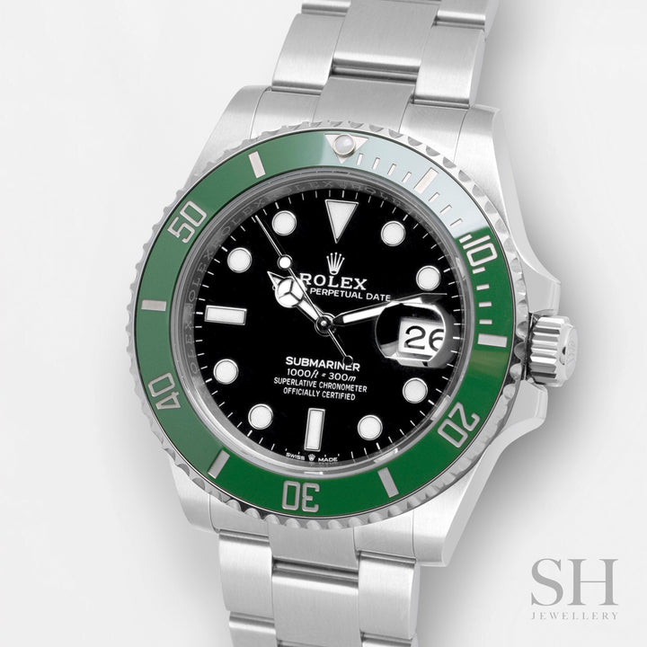 Rolex Submariner-Date 41mm 'Starbucks MK2' Steel Black Dial Button Markers 2023 Ref m126610lv-0002 (#550)