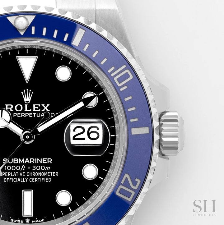 Rolex Submariner-Date 41mm WG Black Dial Button Markers 2023 Ref m126619lb-0003 (#577)