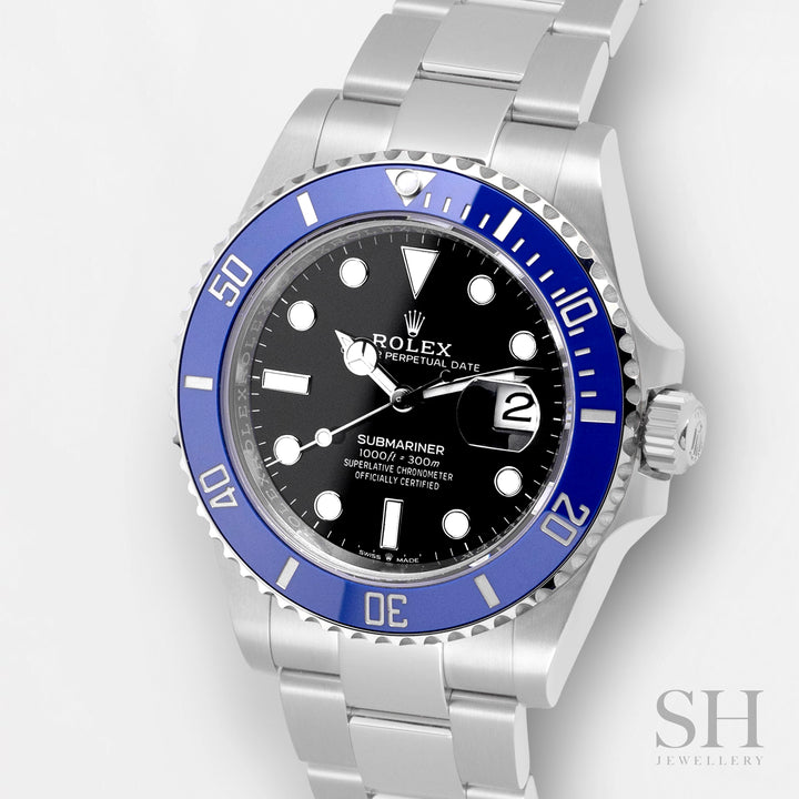 Rolex Submariner-Date 41mm WG Black Dial Button Markers 2023 Ref m126619lb-0003 (#577)