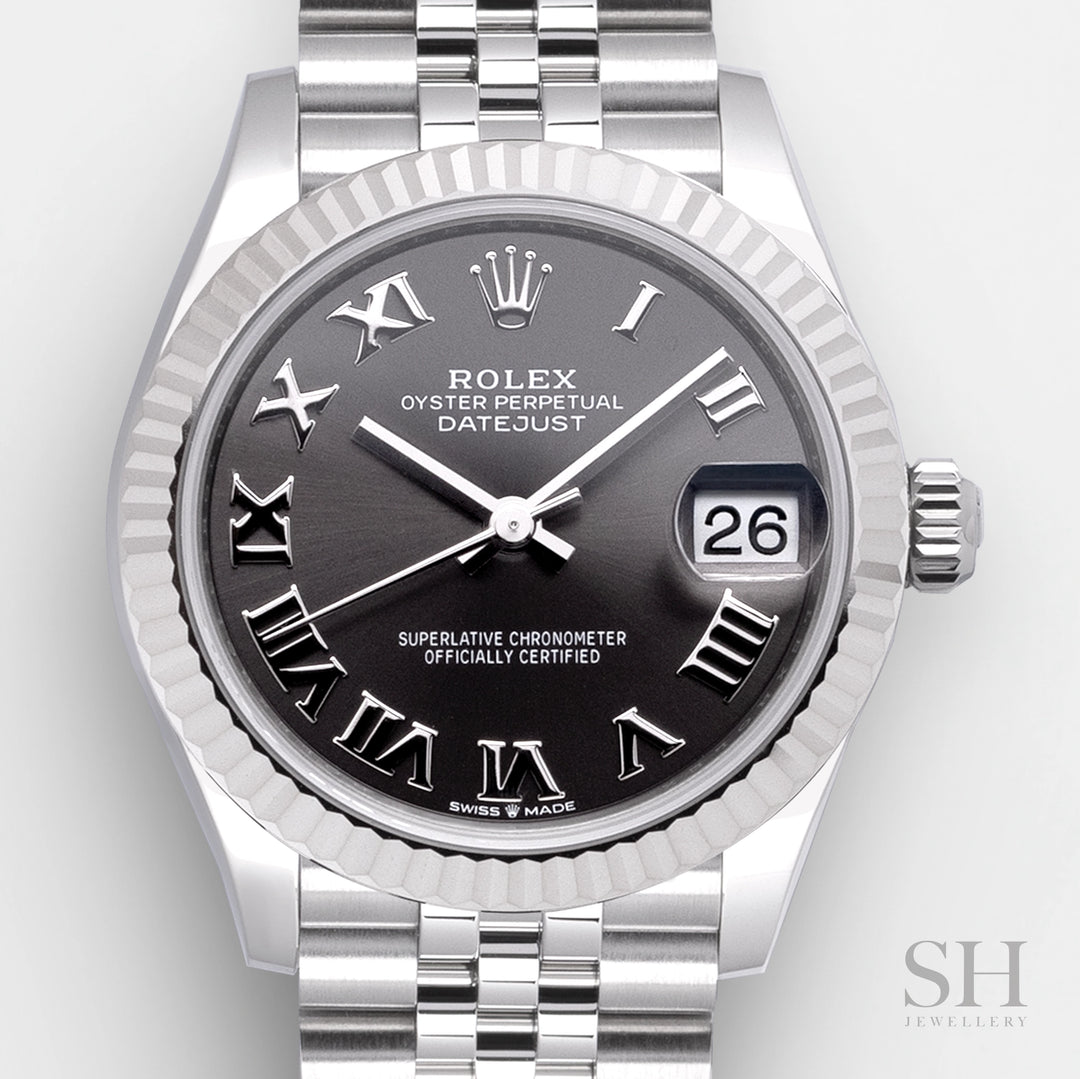 Rolex Datejust31 31mm Steel/WG Dark Grey Dial Numeral Markers 2024 Ref m278274-0022 (#673)