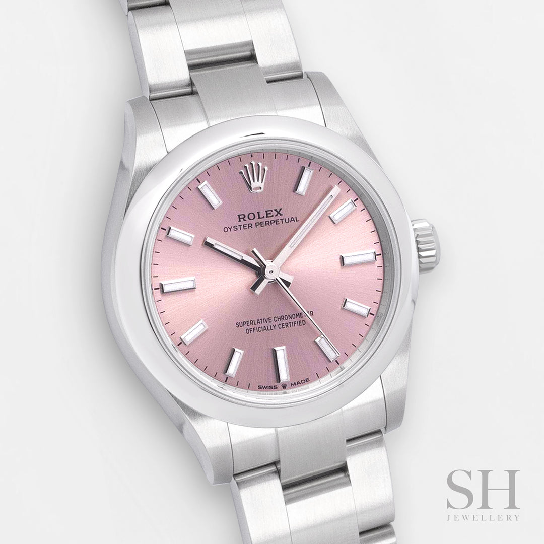 Rolex Oyster Perpetual31 31mm Steel Pink Dial Stick Markers 2024 Ref m277200-0004 (#687)