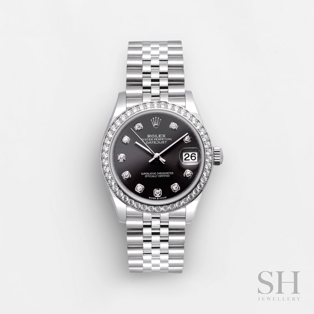 Rolex Datejust31 31mm Steel/WG Dark Grey Dial Diamond Markers 2024 Ref m278384rbr-0010 (#784)