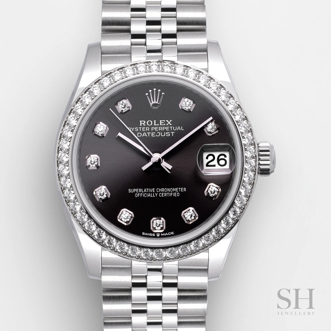 Rolex Datejust31 31mm Steel/WG Dark Grey Dial Diamond Markers 2024 Ref m278384rbr-0010 (#784)