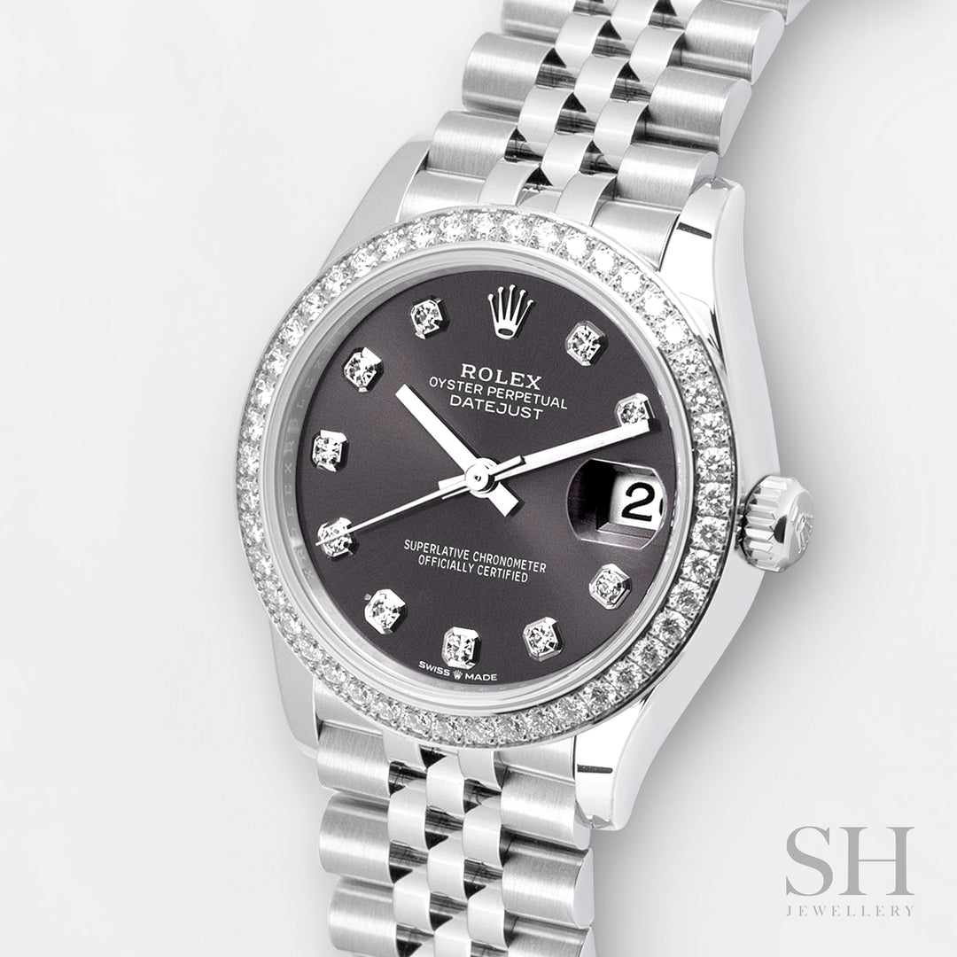 Rolex Datejust31 31mm Steel/WG Dark Grey Dial Diamond Markers 2024 Ref m278384rbr-0010 (#784)