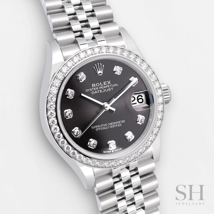 Rolex Datejust31 31mm Steel/WG Dark Grey Dial Diamond Markers 2024 Ref m278384rbr-0010 (#784)