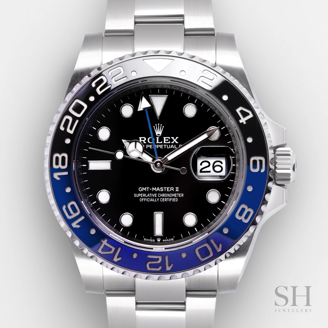 Rolex GMT-Master II 40mm 'Batman' Steel Black Dial Button Markers 2023 Ref m126710blnr-0003 (#700)