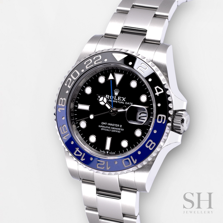 Rolex GMT-Master II 40mm 'Batman' Steel Black Dial Button Markers 2023 Ref m126710blnr-0003 (#700)