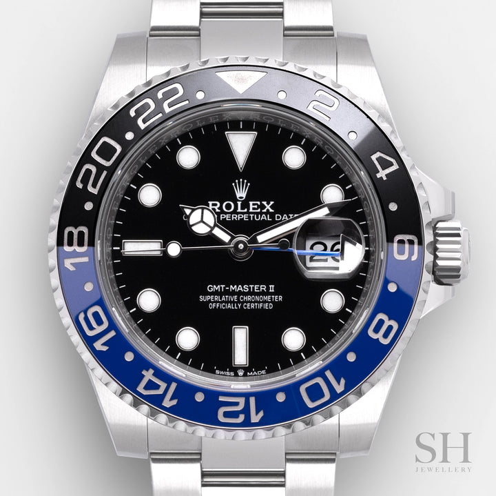 Rolex GMT-Master II 40mm 'Batman' Steel Black Dial Button Markers 2023 Ref m126710blnr-0003 (#701)