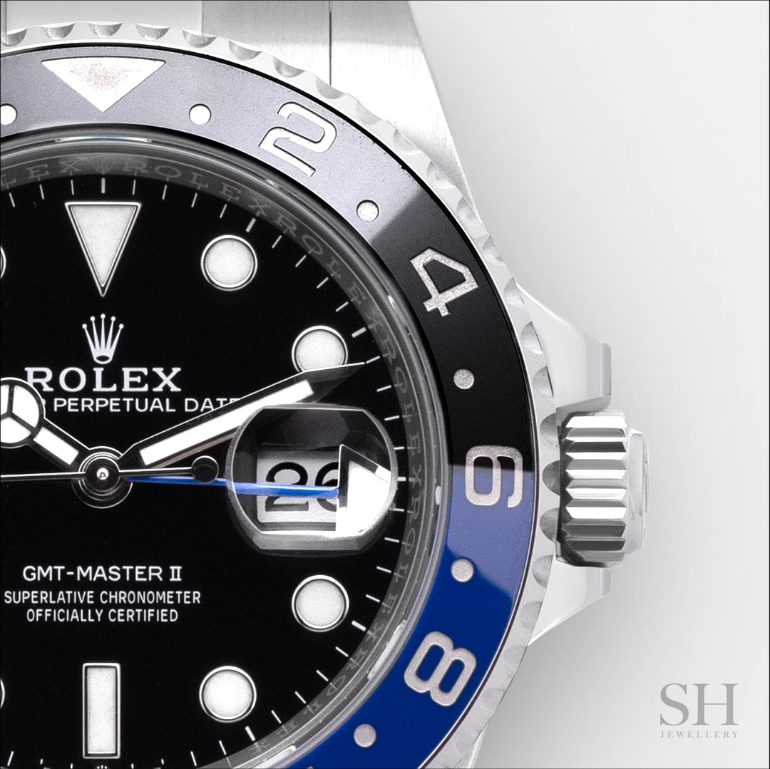 Rolex GMT-Master II 40mm 'Batman' Steel Black Dial Button Markers 2023 Ref m126710blnr-0003 (#701)