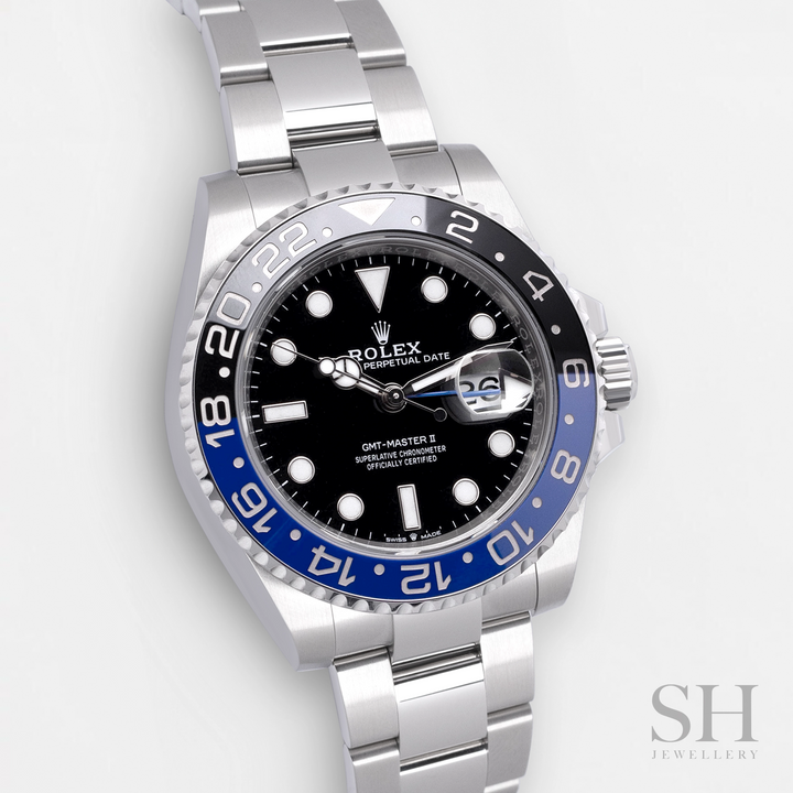 Rolex GMT-Master II 40mm 'Batman' Steel Black Dial Button Markers 2023 Ref m126710blnr-0003 (#701)