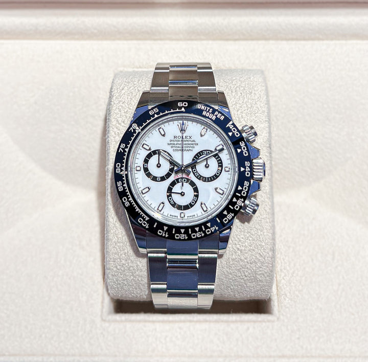 Rolex Cosmograph Daytona 40mm 'Panda' Steel White Dial Stick Markers 2023 Ref 116500ln (#715)