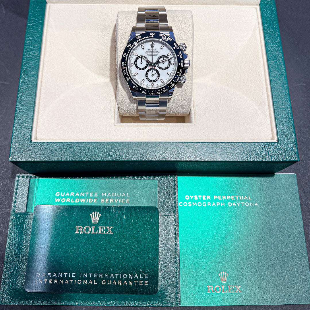 Rolex Cosmograph Daytona 40mm 'Panda' Steel White Dial Stick Markers 2023 Ref 116500ln (#715)