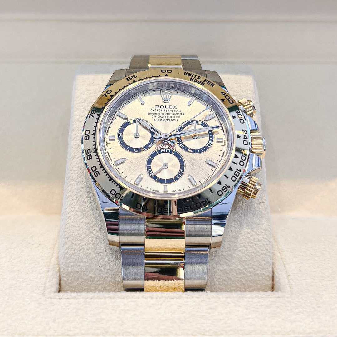 Rolex Cosmograph Daytona 40mm Steel/YG Champagne Dial Stick Markers 2024 Ref m126503-0004 (#781)