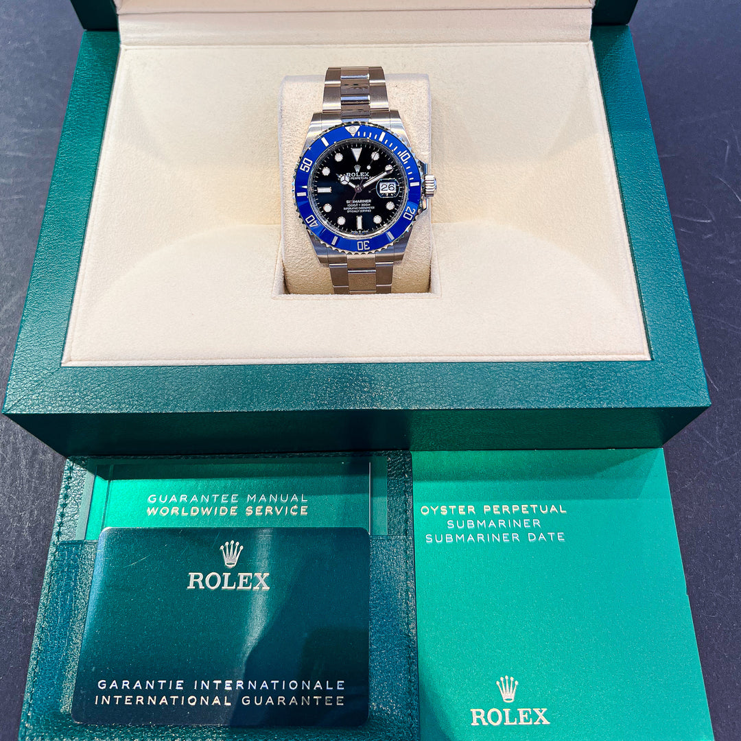 Rolex Submariner-Date 41mm WG Black Dial Button Markers 2023 Ref m126619lb-0003 (#577)