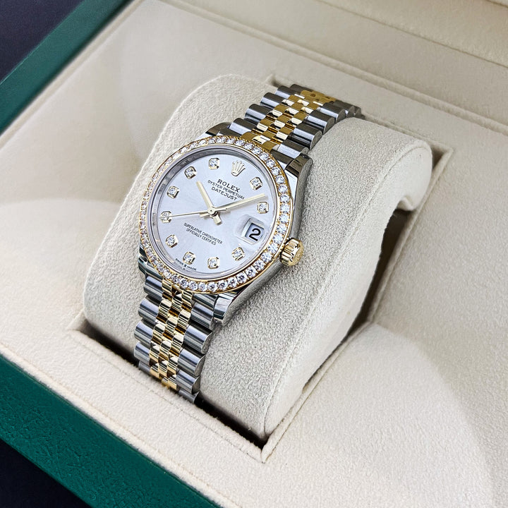 Rolex Datejust31 31mm Steel/YG Silver Dial Diamond Markers 2024 Ref m278383rbr-0020 (#775)