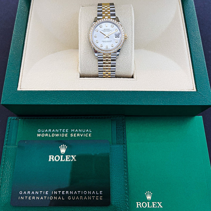 Rolex Datejust31 31mm Steel/YG Silver Dial Diamond Markers 2024 Ref m278383rbr-0020 (#775)