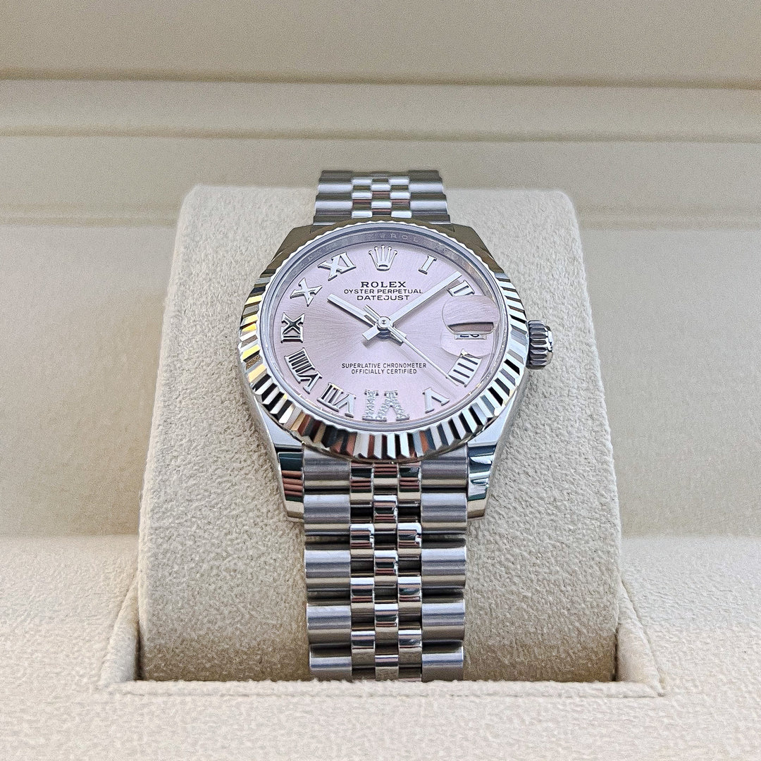 Rolex Datejust31 31mm Steel/WG Pink Dial Numeral Markers 2023 Ref m278274-0024 (#494)