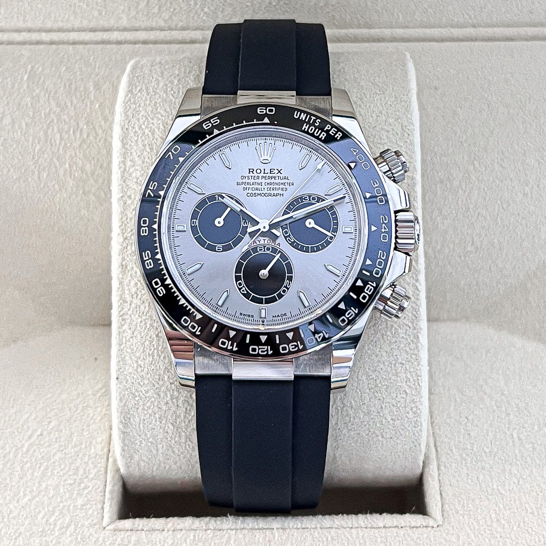 Rolex Cosmograph Daytona 40mm 'Ghost' WG Silver Dial Stick Markers 2023 Ref m126519ln-0006 (#788)