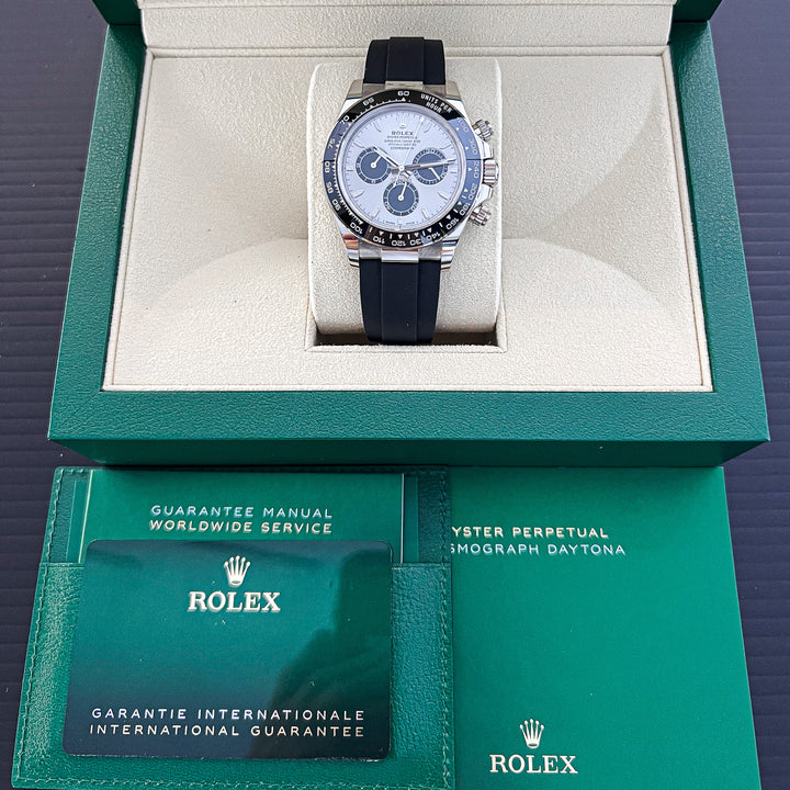 Rolex Cosmograph Daytona 40mm 'Ghost' WG Silver Dial Stick Markers 2023 Ref m126519ln-0006 (#788)