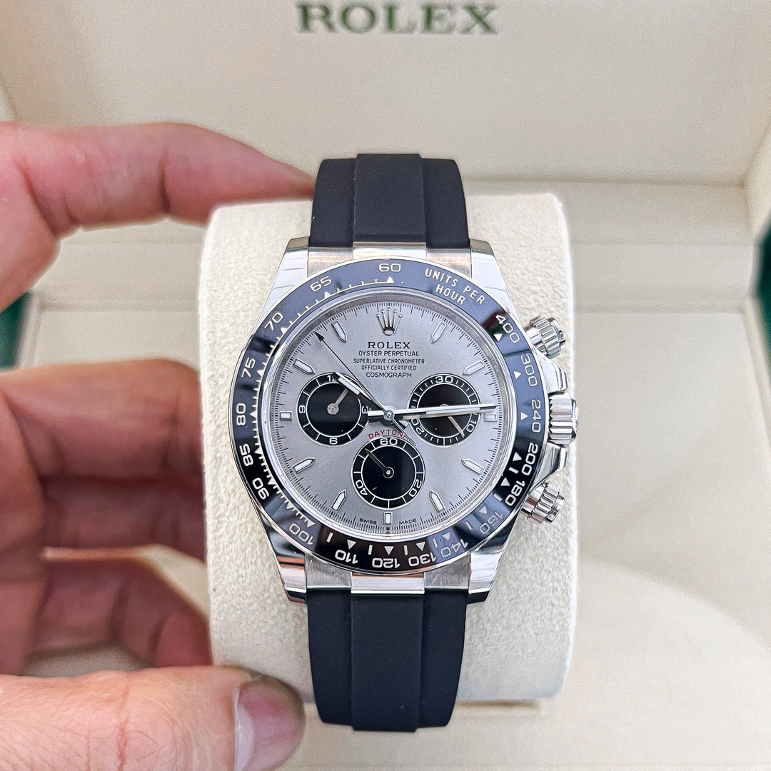 Rolex Cosmograph Daytona 40mm 'Ghost' WG Silver Dial Stick Markers 2023 Ref m126519ln-0006 (#788)