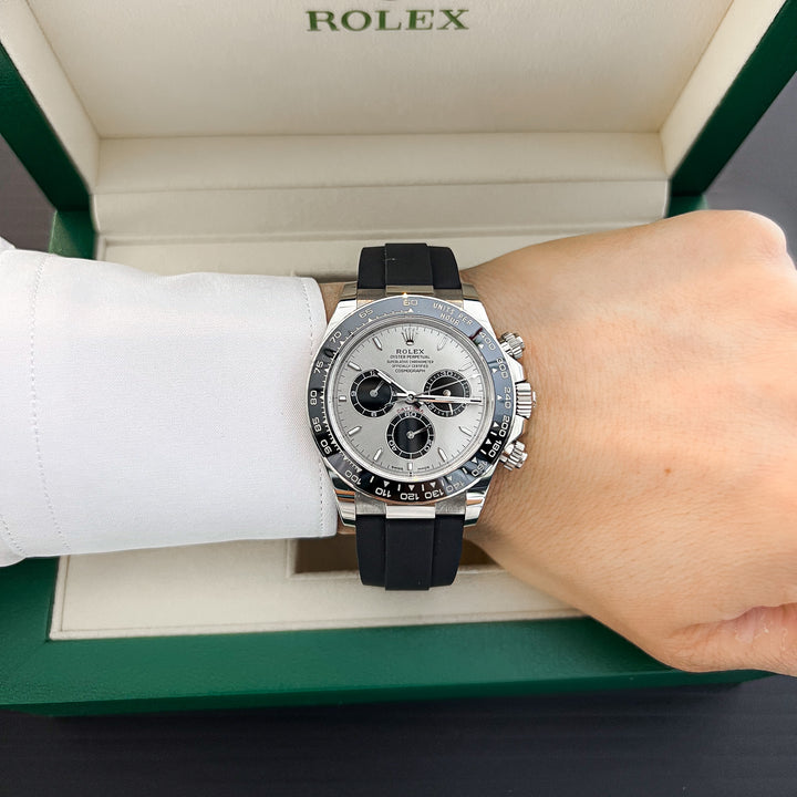 Rolex Cosmograph Daytona 40mm 'Ghost' WG Silver Dial Stick Markers 2023 Ref m126519ln-0006 (#788)