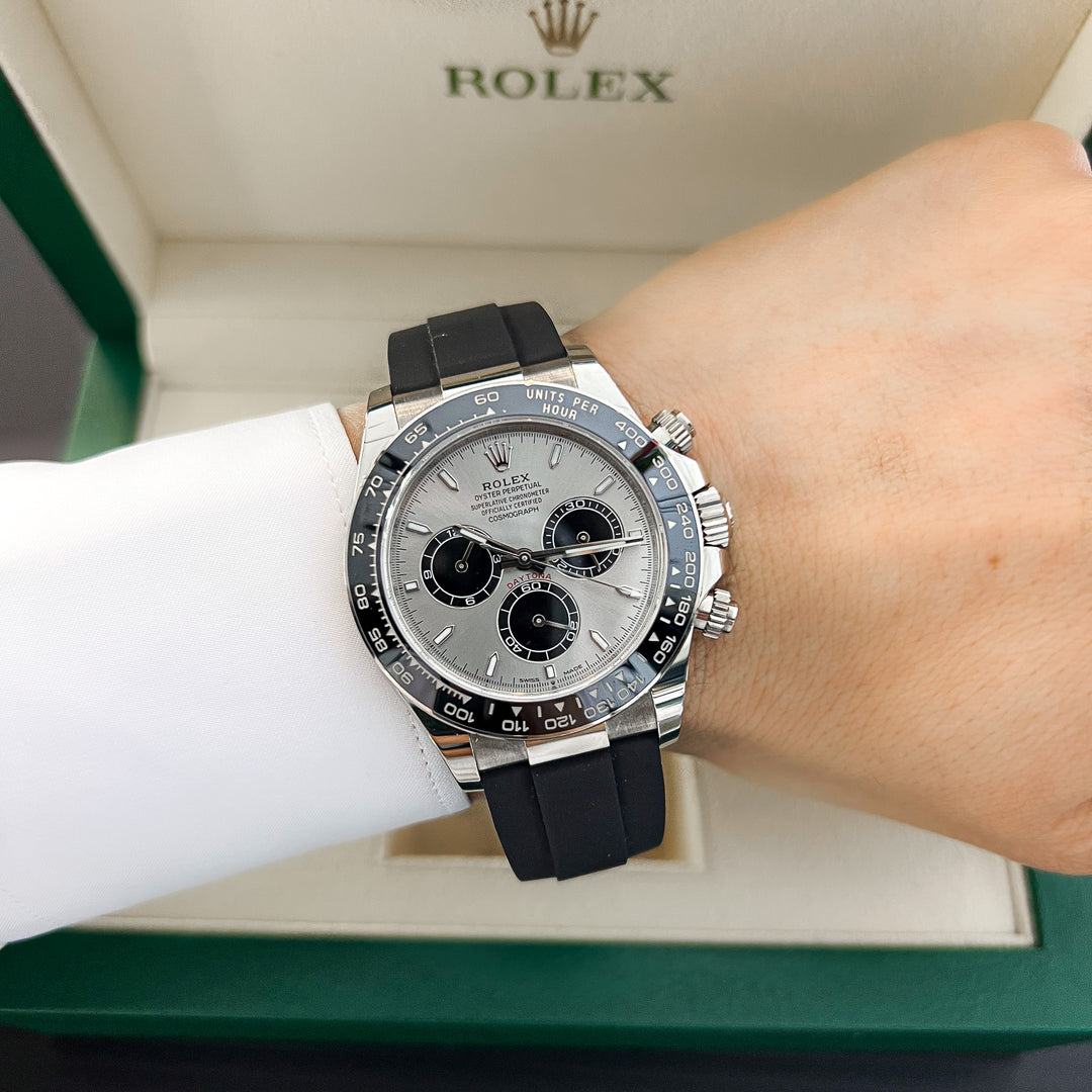 Rolex Cosmograph Daytona 40mm 'Ghost' WG Silver Dial Stick Markers 2023 Ref m126519ln-0006 (#788)