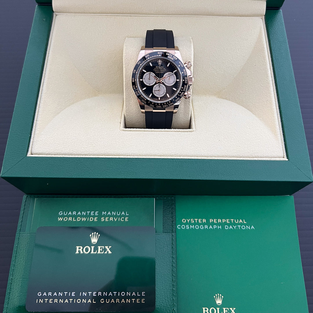 Rolex Cosmograph Daytona 40mm RG Black Dial Stick Markers 2024 Ref m126515ln-0002 (#812)