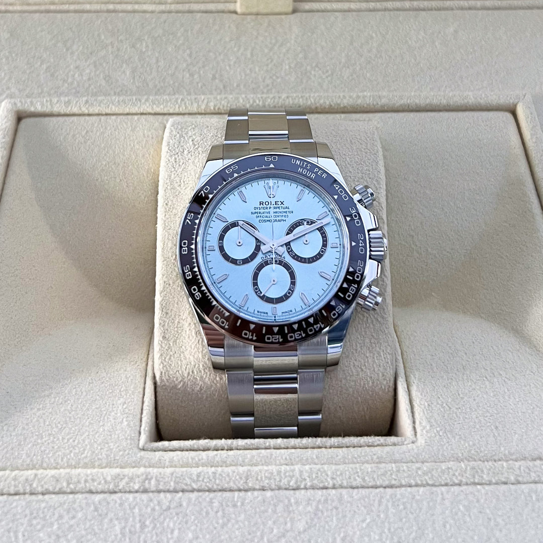 Rolex Cosmograph Daytona 40mm Plat Ice-Blue Dial Stick Markers 2024 Ref m126506-0001 (#814)