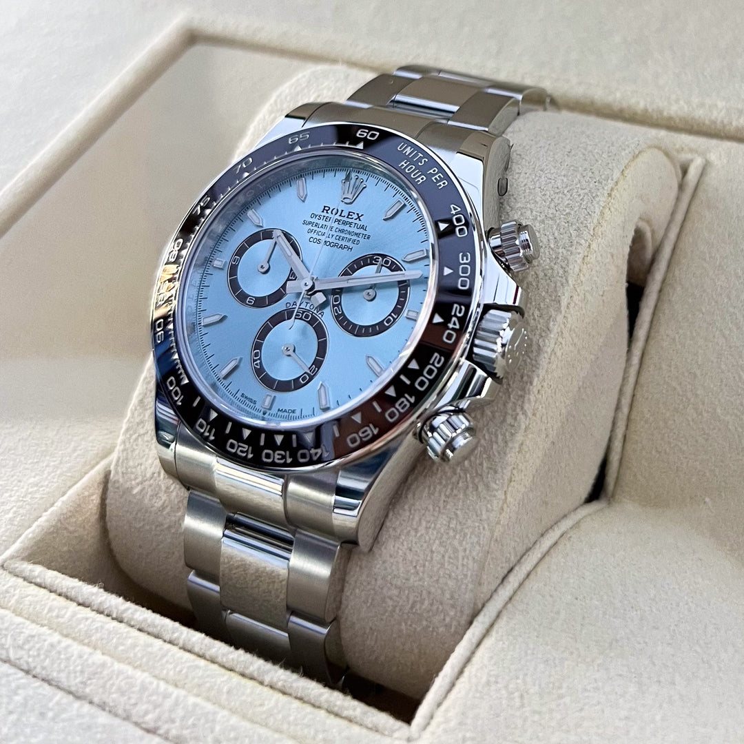 Rolex Cosmograph Daytona 40mm Plat Ice-Blue Dial Stick Markers 2024 Ref m126506-0001 (#814)