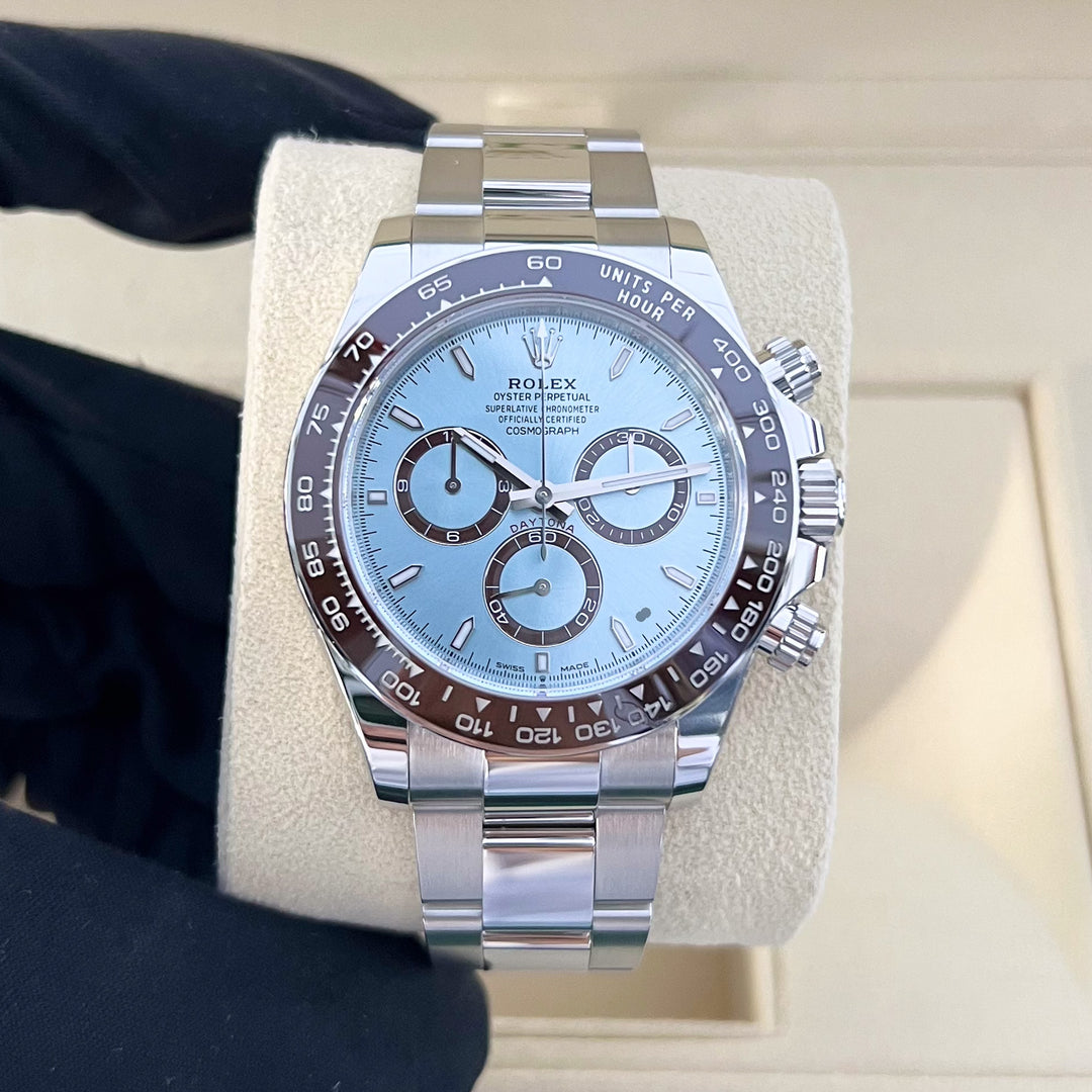 Rolex Cosmograph Daytona 40mm Plat Ice-Blue Dial Stick Markers 2024 Ref m126506-0001 (#814)