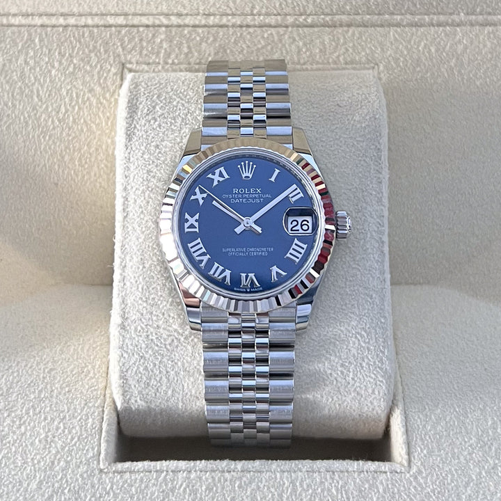 Rolex Datejust31 31mm Steel/WG Blue Dial Numeral Markers 2024 Ref m278274-0034 (#808)