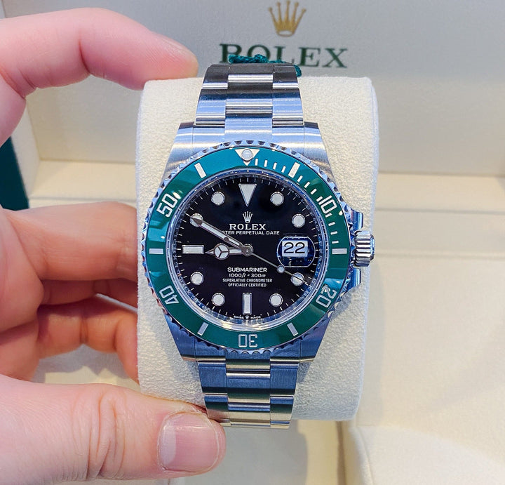 Rolex Submariner-Date 41mm 'Starbucks' Steel Black Dial Button Markers 2023 Ref m126610lv-0002 (#448)